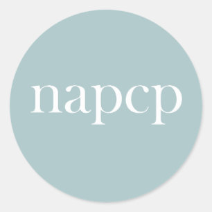 Adesivo Redondo Vinheta de logotipo NAPCP