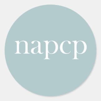 Adesivo Redondo Vinheta de logotipo NAPCP