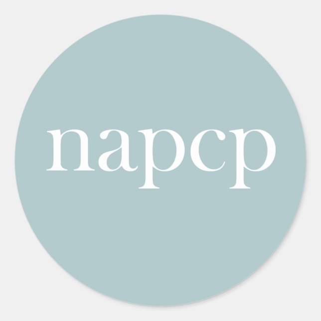Adesivo Redondo Vinheta de logotipo NAPCP (Frente)