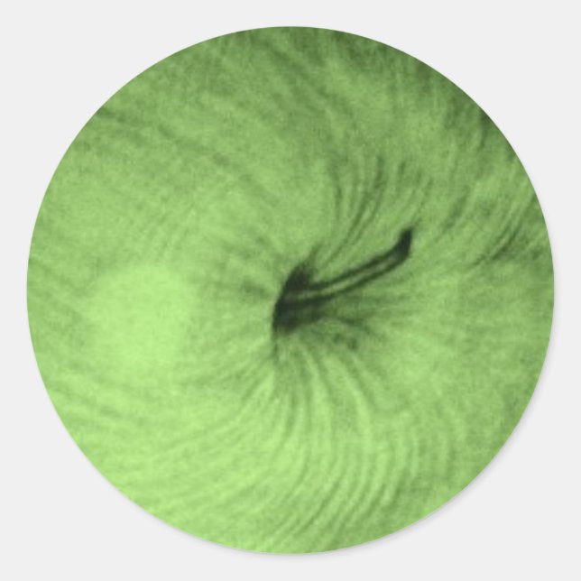 Adesivo Redondo Vinheta de Maçãs Verde (Frente)