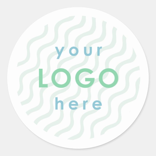 Adesivo Redondo Vinheta de Marca profissional (Frente)