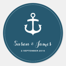 Adesivo Redondo Vinheta de Marinho Náutico