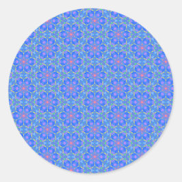 Adesivo Redondo Vinheta de meditação da glândula pineal aberta