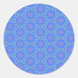 Adesivo Redondo Vinheta de meditação da glândula pineal aberta