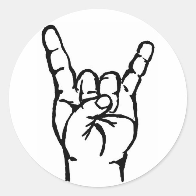 Adesivo Redondo Vinheta de metal (Frente)