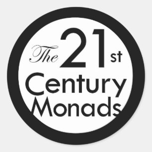 Adesivo Redondo Vinheta de Monads Circular