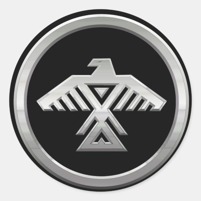 Adesivo Redondo Vinheta de Nação Anishinaabe (Frente)