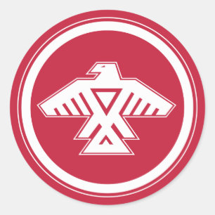 Adesivo Redondo Vinheta de Nação Anishinabek
