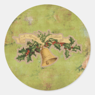 Adesivo Redondo Vinheta de Natal