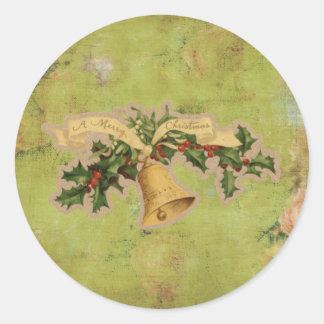 Adesivo Redondo Vinheta de Natal