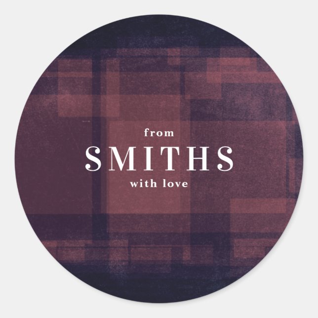 Adesivo Redondo Vinheta de Natal do giz do marinho (Frente)