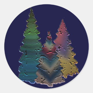 Adesivo Redondo Vinheta de Natal para Cartões, envelopados, etc