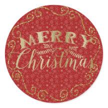 Vinheta de Natal Red Snowflake