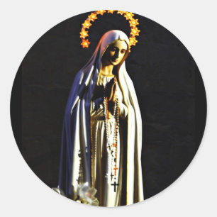 Adesivo Redondo Vinheta de Natal religiosa