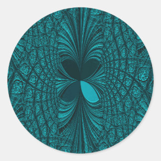 Adesivo Redondo Vinheta de Natal Verde