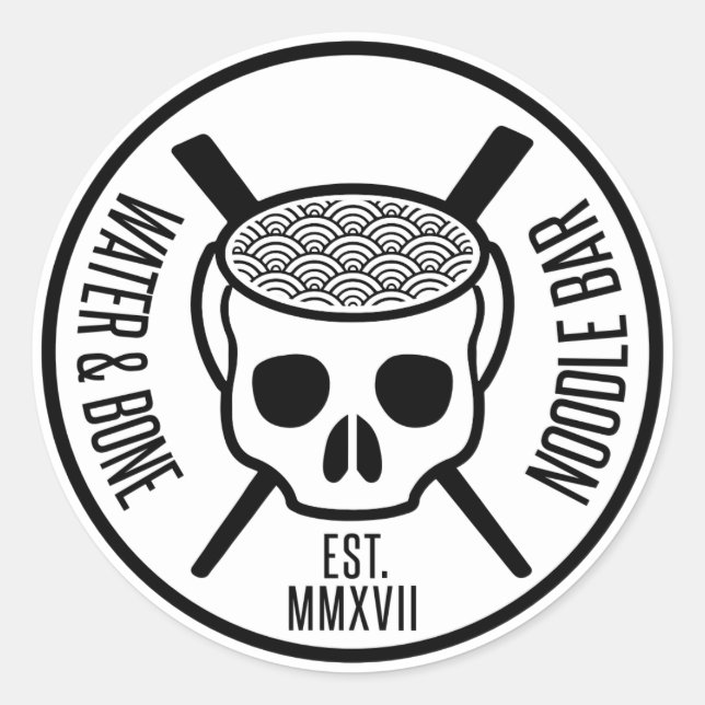 Adesivo Redondo Vinheta de &OSSO (Frente)