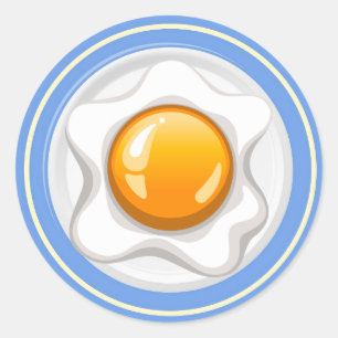 Adesivo Redondo Vinheta de ovo - SRF