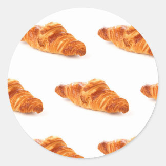 Adesivo Redondo Vinheta de pastelaria francesa, galinha
