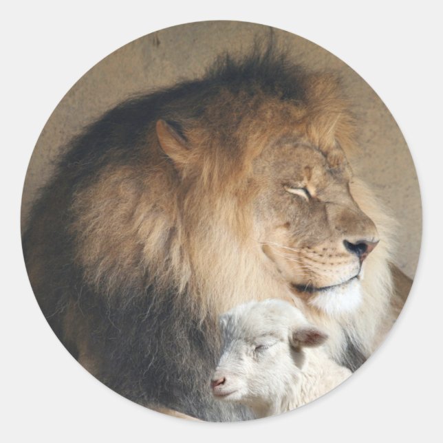 Adesivo Redondo Vinheta de paz de férias (Frente)