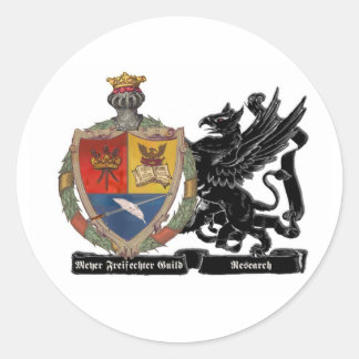 Adesivo Redondo Vinheta de pesquisa MFG