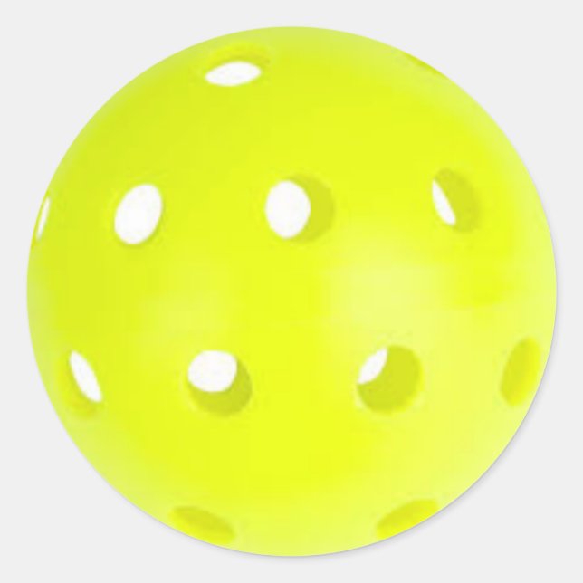 Adesivo Redondo Vinheta de picleball (Frente)