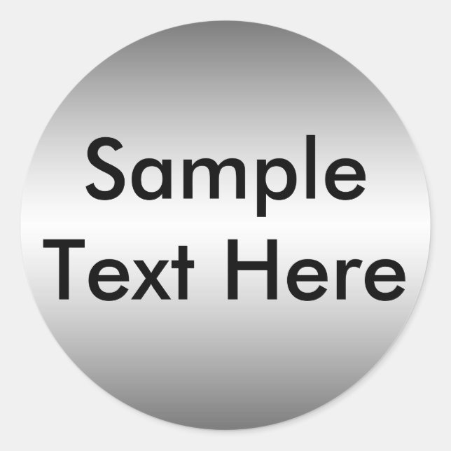 Adesivo Redondo Vinheta de Placa de Olho Suave (Frente)