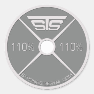 Adesivo Redondo Vinheta de placa STS