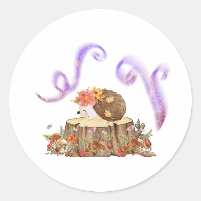 Adesivo Redondo vinheta de porco (Frente)