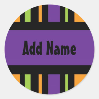 Adesivo Redondo Vinheta de presentes de Halloween