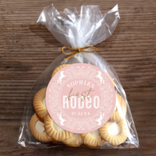 Adesivo Redondo Vinheta de primeiro aniversario Rodeo - Pa Ocident