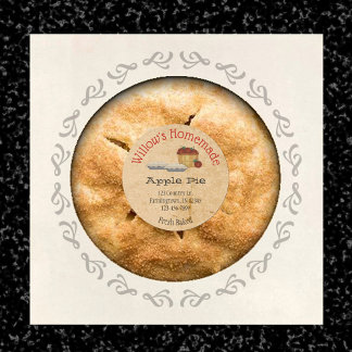 Adesivo Redondo Vinheta de produto de empilhadeira de Apple person