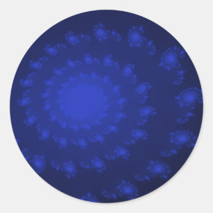 Adesivo Redondo Vinheta de Profundidades do Oceano Whirlpool