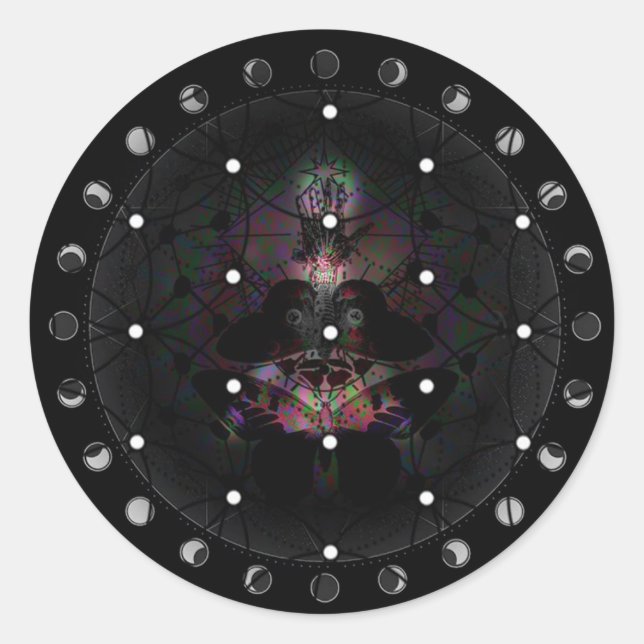 Adesivo Redondo Vinheta de proteção (Frente)