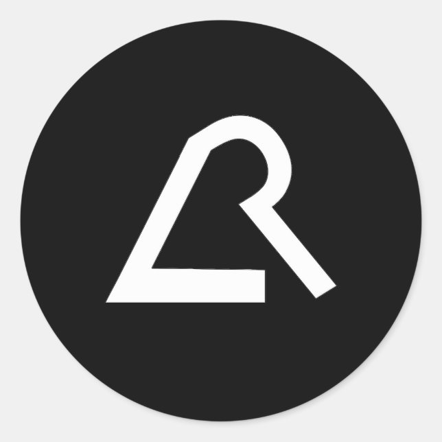 Adesivo Redondo Vinheta de resistência liberal (Frente)