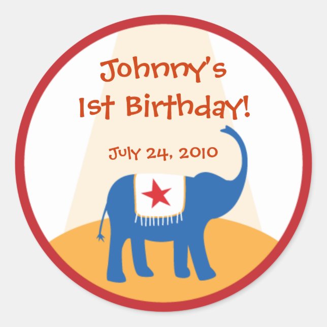 Adesivo Redondo Vinheta de rótulo do favorito do carnaval (Frente)