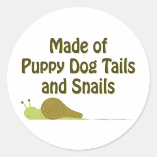 Adesivo Redondo Vinheta de Sayer com Caracol