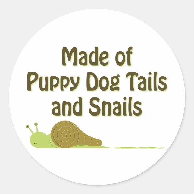 Adesivo Redondo Vinheta de Sayer com Caracol (Frente)