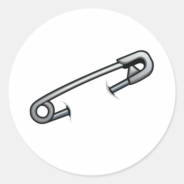 Adesivo Redondo Vinheta de segurança de solidariedade (Frente)