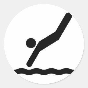 Adesivo Redondo Vinheta de símbolos