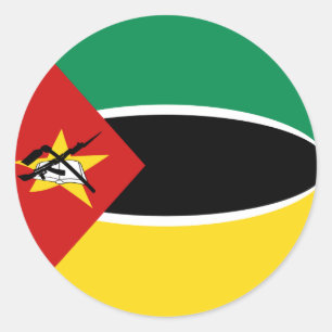 Adesivo Redondo Vinheta de Sinalizador de Pesca de Moçambique