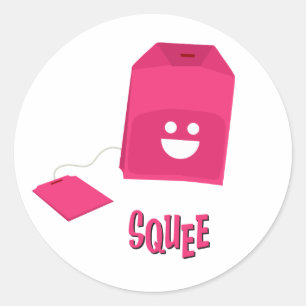 Adesivo Redondo Vinheta de Squee Bag