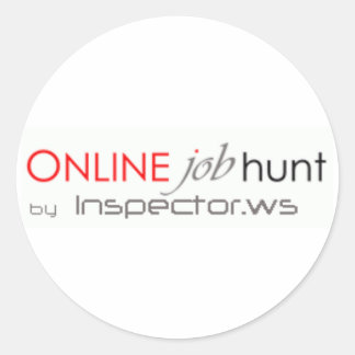 Adesivo Redondo Vinheta de tarefas de logotipo