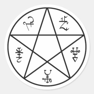 Adesivo Redondo Vinheta de Trap do Demon