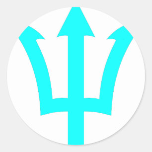 Adesivo Redondo Vinheta de Trident