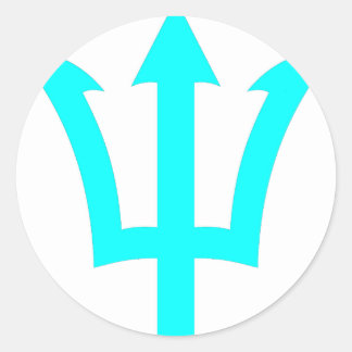 Adesivo Redondo Vinheta de Trident