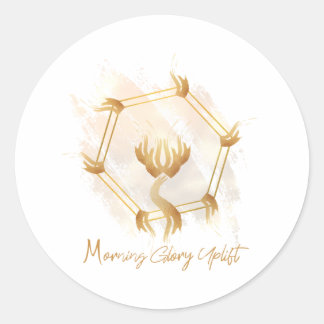 Adesivo Redondo Vinheta de Uplift Glória da Manhã