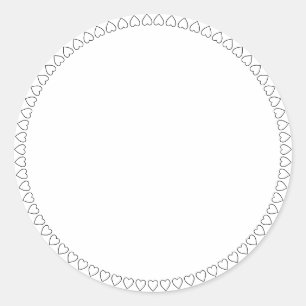 Adesivo Redondo Vinheta de vazio redondo de jarro de especiarias