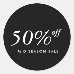 Adesivo Redondo Vinheta de venda do produto