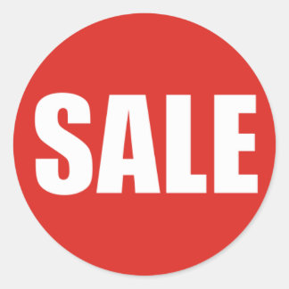 Adesivo Redondo Vinheta Desconto VENDA