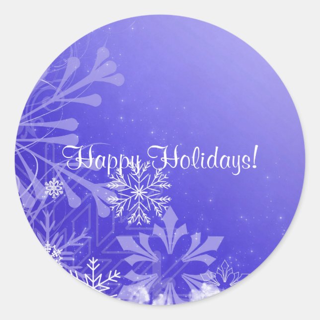 Adesivo Redondo Vinheta Design de Natal (Frente)